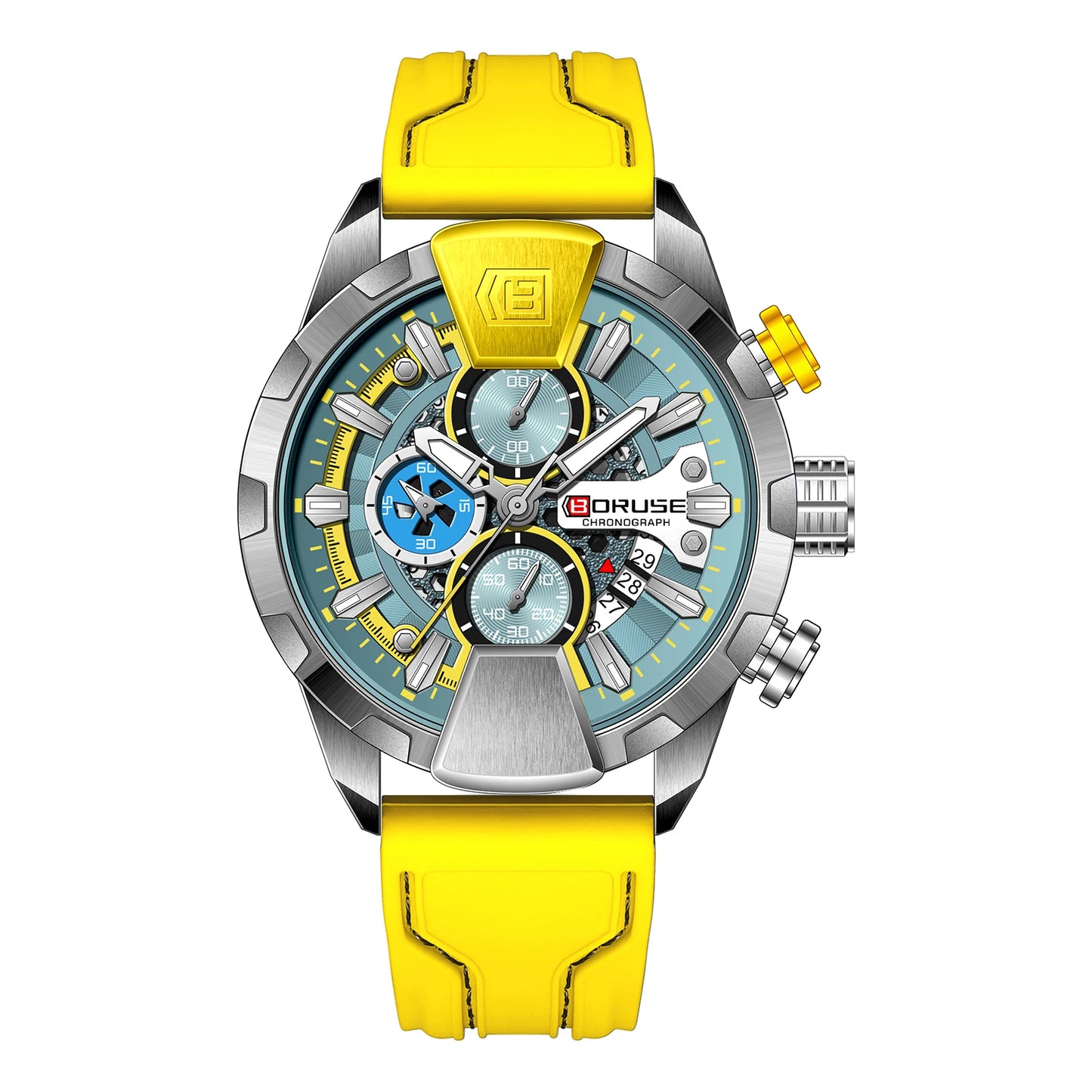 Watch with Chronograph and Calendar